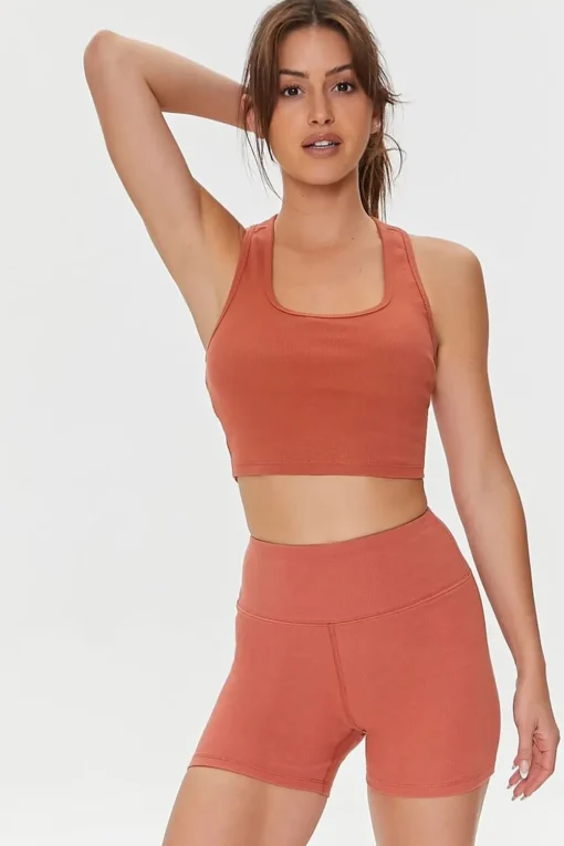 Active High-Rise Biker Shorts