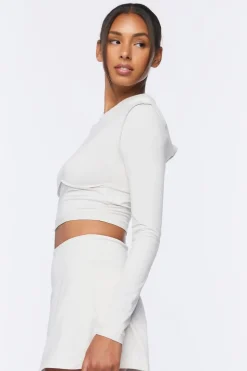Active Hooded Crop Top