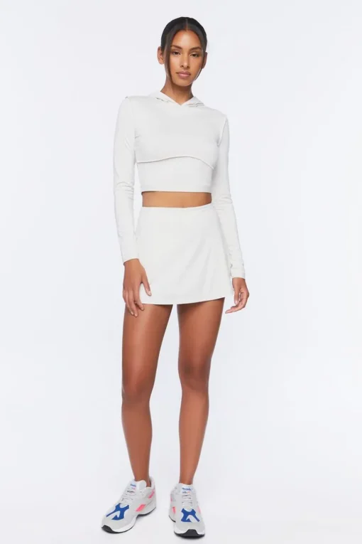 Active Hooded Crop Top