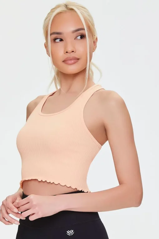 Active Lettuce-Edge Crop Top