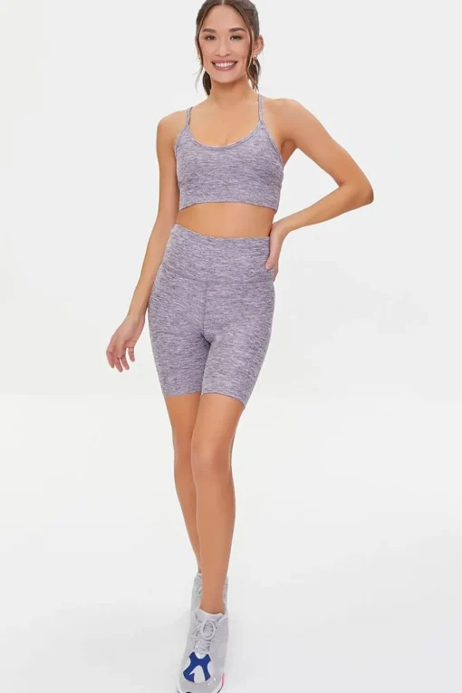 Active Marled Biker Shorts
