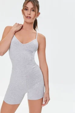 Active Marled Cami Romper