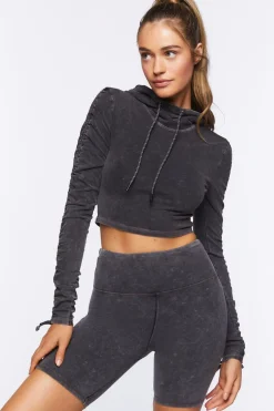 Active Mineral Wash Biker Shorts