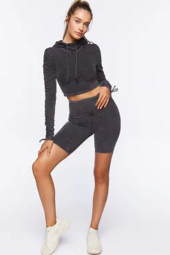 Active Mineral Wash Biker Shorts