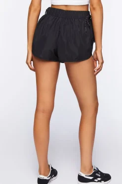 Active Netted Tulip-Hem Shorts