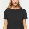 Active Open-Back Twisted Crop Top