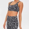 Active Paint Splatter Biker Shorts