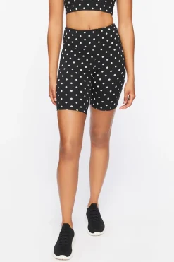 Active Polka Dot Biker Shorts