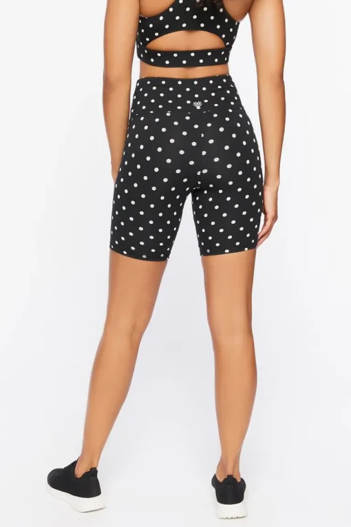 Active Polka Dot Biker Shorts