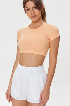Active Raglan-Sleeve Crop Top