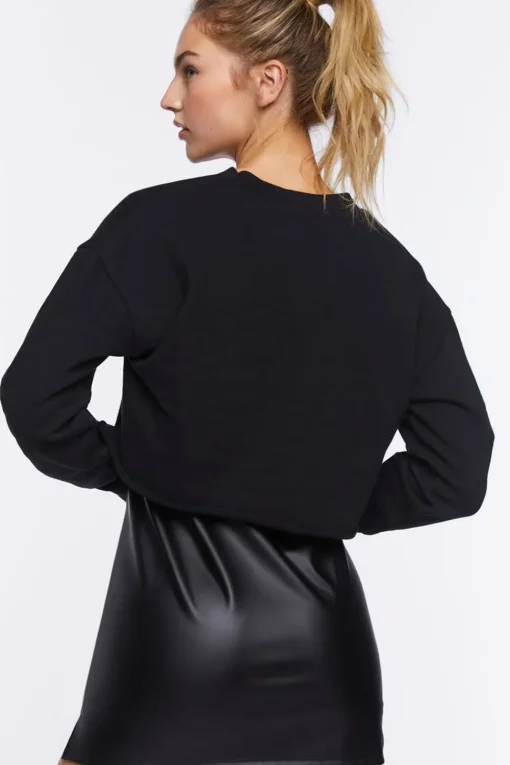 Active Raw-Cut Cropped Pullover