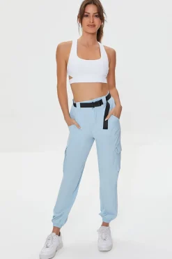 Active Release-Buckle Belted Joggers