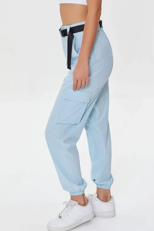 Active Release-Buckle Belted Joggers
