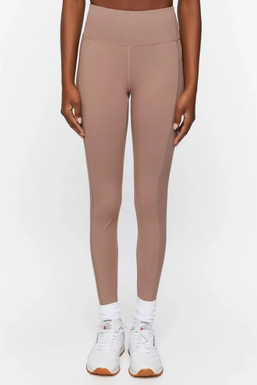 Active Ribbed-Panel Leggings