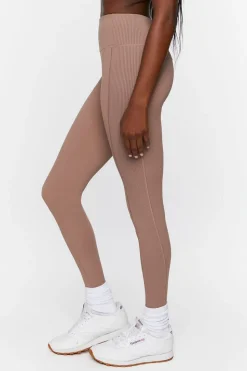 Active Ribbed-Panel Leggings