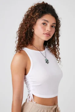 Active Ruched Cropped Tank Top