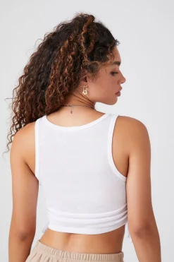 Active Ruched Cropped Tank Top