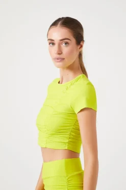 Active Ruched Cropped Tee