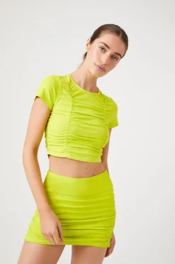 Active Ruched Mini Skirt