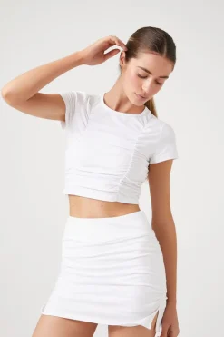 Active Ruched Mini Skirt