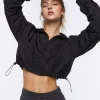 Active Ruched-Sleeve Windbreaker