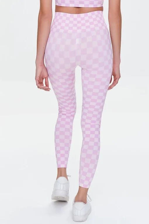 Active Seamless Checkered Leggings