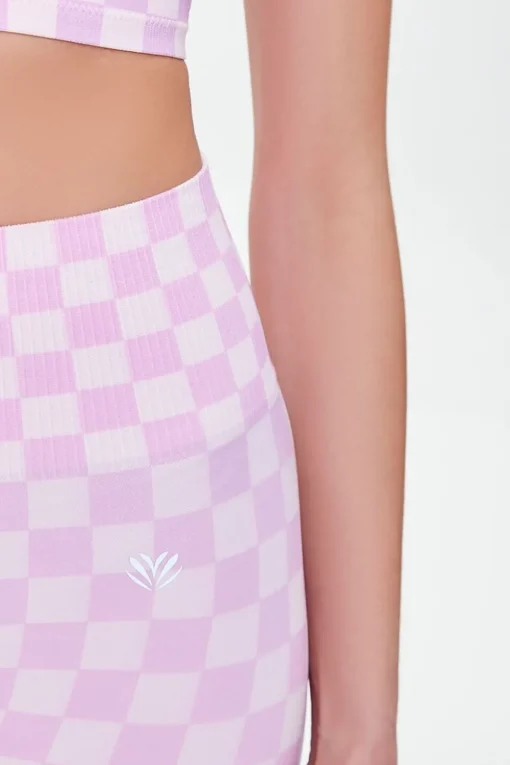 Active Seamless Checkered Leggings
