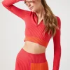 Active Seamless Colorblock Crop Top