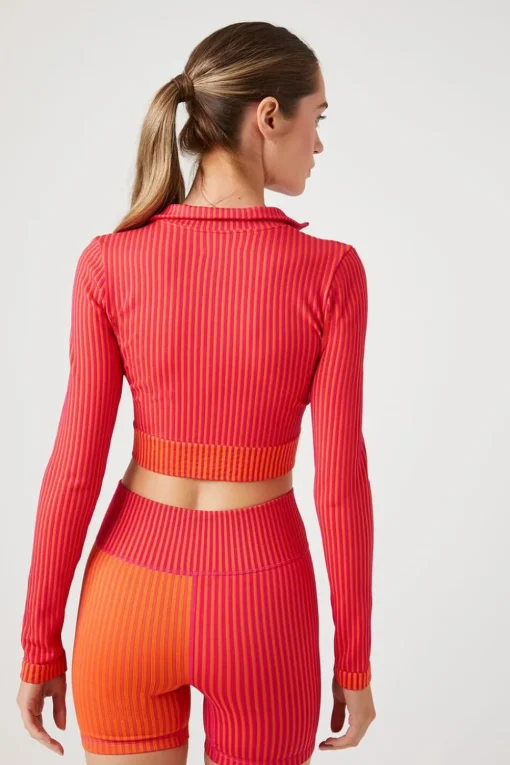Active Seamless Colorblock Crop Top
