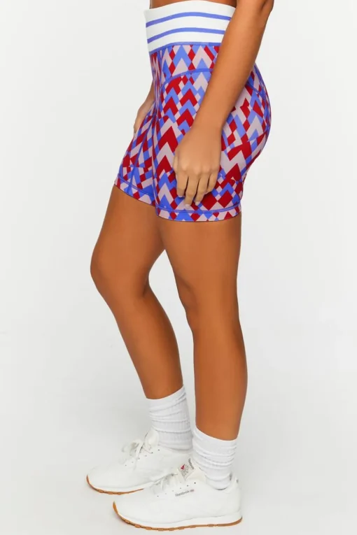 Active Seamless Geo Print Biker Shorts