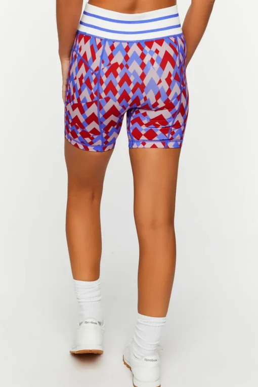 Active Seamless Geo Print Biker Shorts