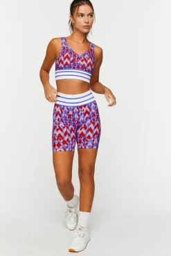Active Seamless Geo Print Biker Shorts