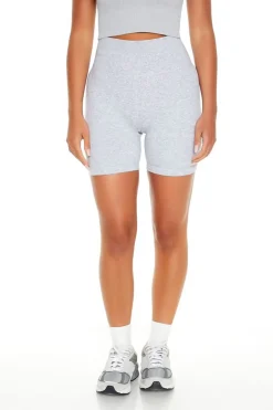 Active Seamless Heathered Biker Shorts