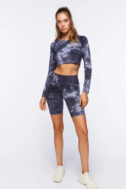 Active Tie-Dye Crop Top