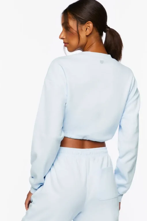 Active Toggle Drawstring Crop Top