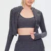 Active Zip-Up Cropped Hoodie