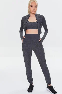 Active Zip-Up Cropped Hoodie