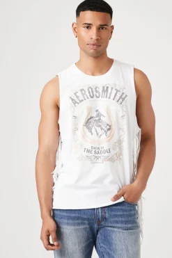 Aerosmith Graphic Fringe Muscle Tee
