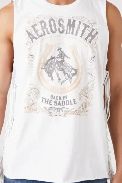 Aerosmith Graphic Fringe Muscle Tee
