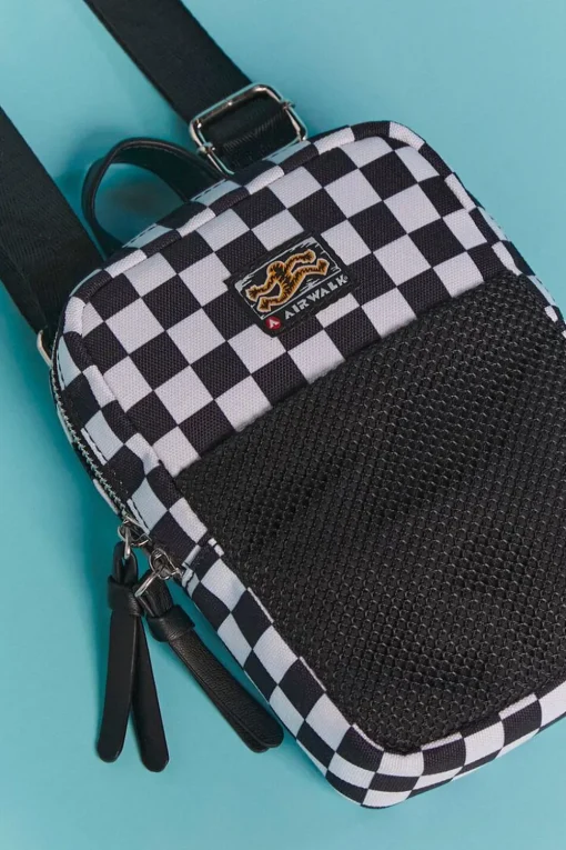 Airwalk Checkered Mini Messenger Bag