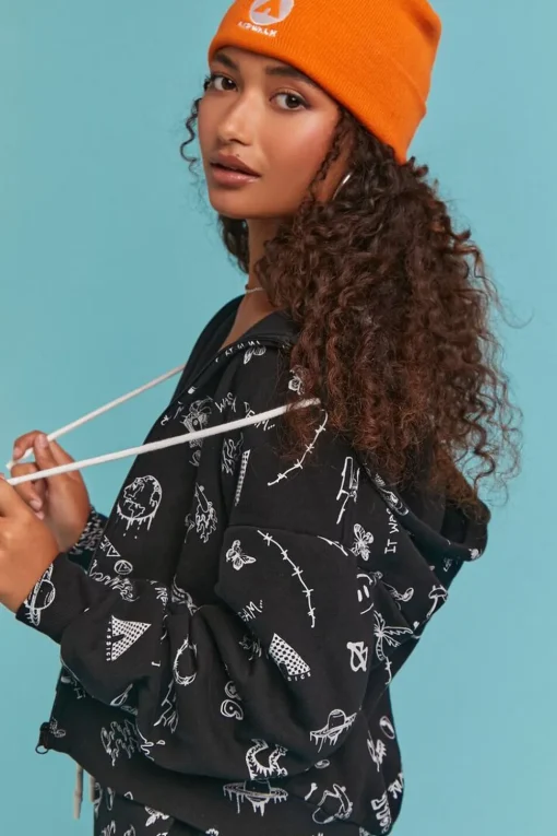 Airwalk Graphic Zip-Up Hoodie
