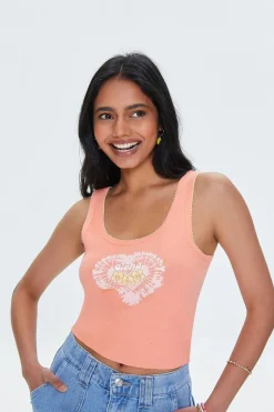 Aloha Graphic Cropped Tank Top