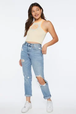 Always Keep Smiling Graphic Tank Top