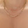 Anchor Chain Layered Necklace