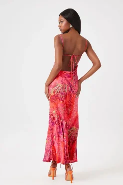 Animal Print Slip Maxi Dress