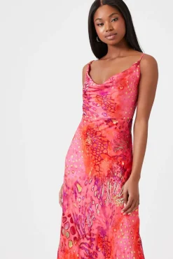 Animal Print Slip Maxi Dress