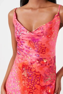 Animal Print Slip Maxi Dress