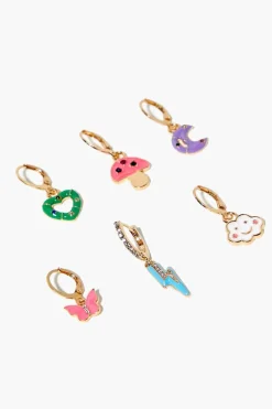 Assorted Charm Earring Set