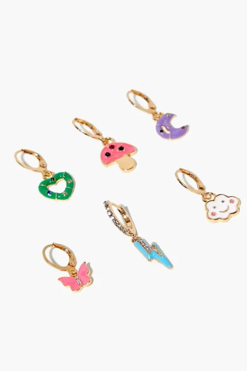 Assorted Charm Earring Set