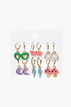 Assorted Charm Earring Set